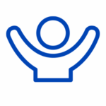 Icon: Person's upper body with arms outstretched.